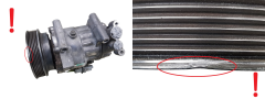 Aircondition Kompressor 8200365787--A SD6V12 1452 Sanden Renault Nissan 1000