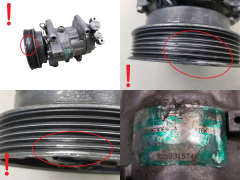 Aircondition Kompressor 8200315744 SD6V12 1416K Sanden Renault 67