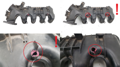 Indsugningsmanifold 0361N3 9653808680 1.6 HDI 16v TDCI Citroen Peugeot Ford s7