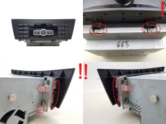 Radio CD-afspiller Navi Mercedes-Benz C A2049009807 A2049011803 A1729021303