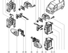 Dørhængsel Stopper Bag Original Trafic II Vivaro Primastar 8200006259