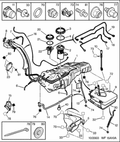 FAP DPF Væsketank 1500P9 Peugeot 406 607 2.2HDi