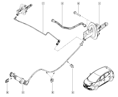 Koblingshovedcylinder Original Megane Scenic IV Espace V Talisman 1.6 dCi 306109469R