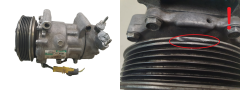 Aircondition Kompressor 9655191680 Sanden SD6V12 Model 1450 Citroen Peugeot 1006