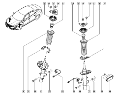Støddæmper Ny Original Oryginał Renault Talisman 543022967R
