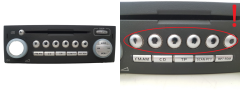 Radio CD-afspiller Mitsubishi Colt MR587702HA DY-2E56GY-TH 1218