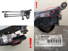 Viskermekanisme Peugeot 308 2 9810327980 0390241587 Bosch 1317
