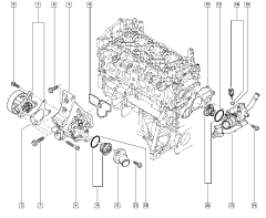 Pakning, tætningsring Original Renault Nissan 1.4 TCe H4F 110620001R