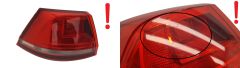 Lygte Venstre Bag VW Golf 7 5G9945095C 0km