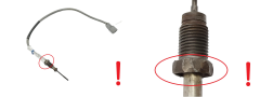 Udstødningstemperatursensor 226403465R Renault 2.0 DCI