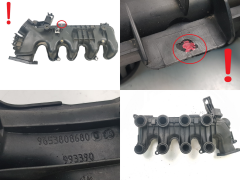 Indsugningsmanifold 0361N3 9653808680 1.6 HDI 16v TDCI Citroen Peugeot Ford S4