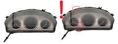 Omdrejningstæller Mercedes C W204 A2C53244900 A2C53194279 VDO