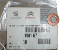 Injektortætning Ny Original 1981.67 198167 Citroen Peugeot 2 2.7 HDI