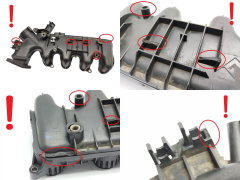 Indsugningsmanifold 0361N3 9653808680 1.6 HDI 16v TDCI Citroen Peugeot Ford 1870