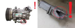 Aircondition Kompressor 8200819568--A SD6V12 1904 Sanden Renault 1000