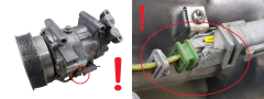 Aircondition Kompressor 8200819568--B SD6V12 1904 Sanden Renault 1081