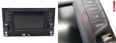 Radiodisplay Navi Volkswagen 3G0919605D A2C93427300 ABT Std2 Nav