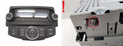 Radio CD-afspiller Opel Corsa E 557799431 39012676 DWGM1004