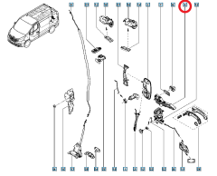 Dørhåndtag Bag 806070113R 806076608R Renault Trafic 3