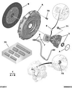 Hydraulikslange Original Citroen Peugeot C4 C5 3008 508 2156H8