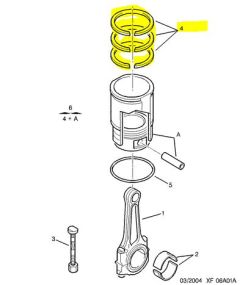 Stempelringe Original Citroen Peugeot 1.4 16V ET3J4 0640S8