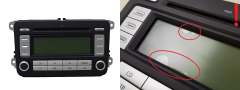 Radio Cd Mp3 Afspiller Volkswagen EOS 1K0035186AE RCD 300 FF Grundig