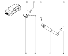Støddæmper Bag Original Renault Scenic IV 562101385R