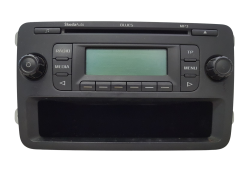 Radio Cd Mp3 Afspiller Skoda Fabia 5J0035152A Blues