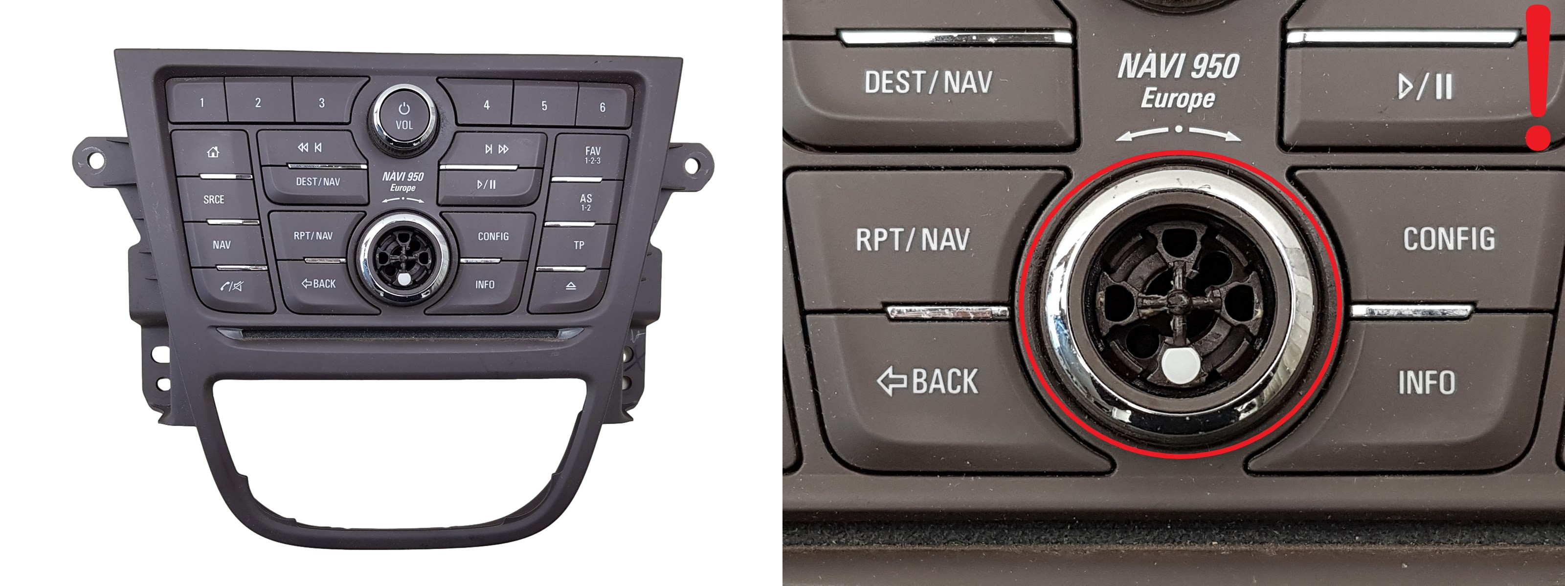Kontrolpanel Radio Opel Mokka 42356785 A2C9894820001 main product photo