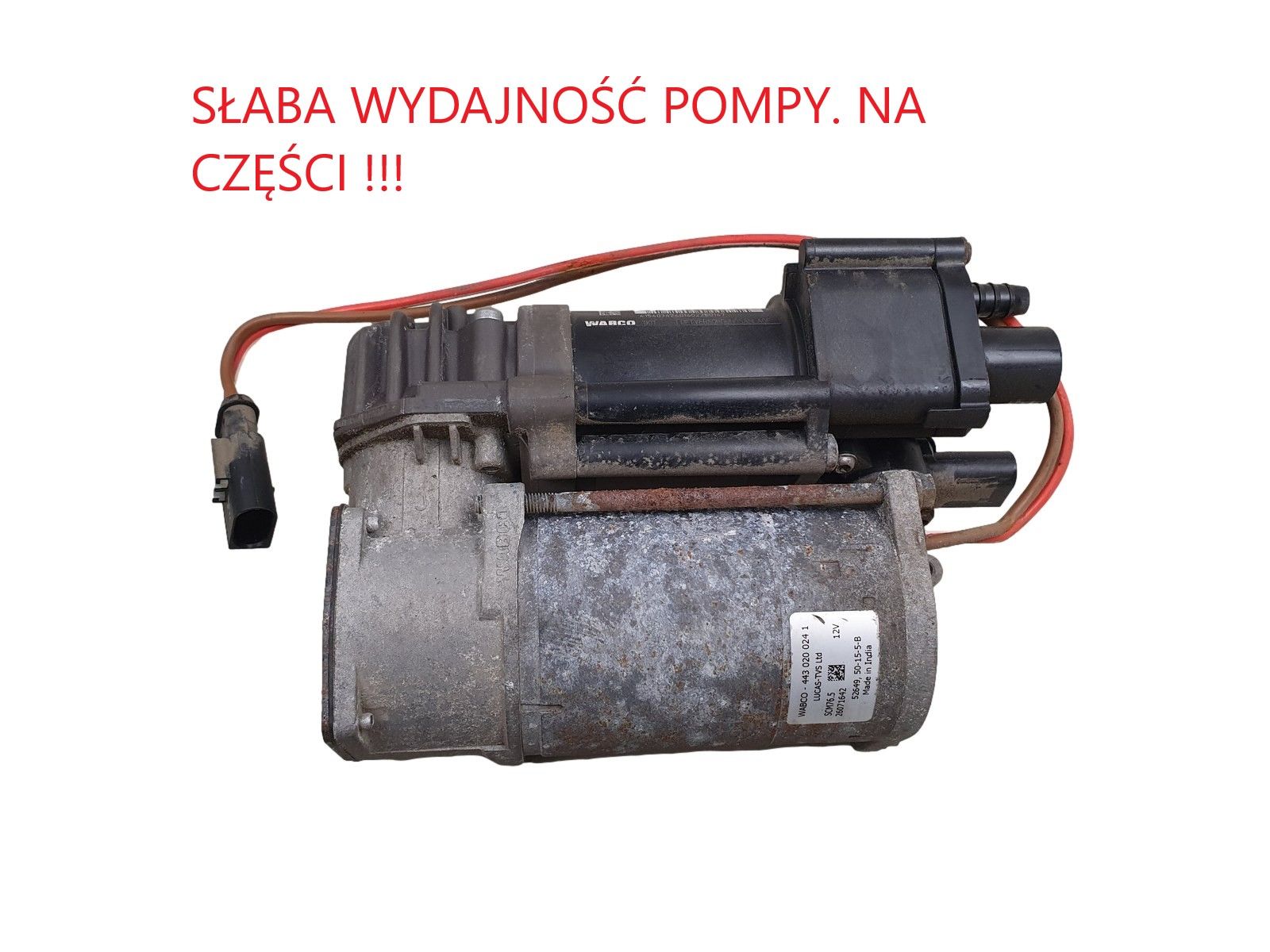 Luftaffjedringspumpe BMW 5 37206875176 Wabco 443020024 main product photo