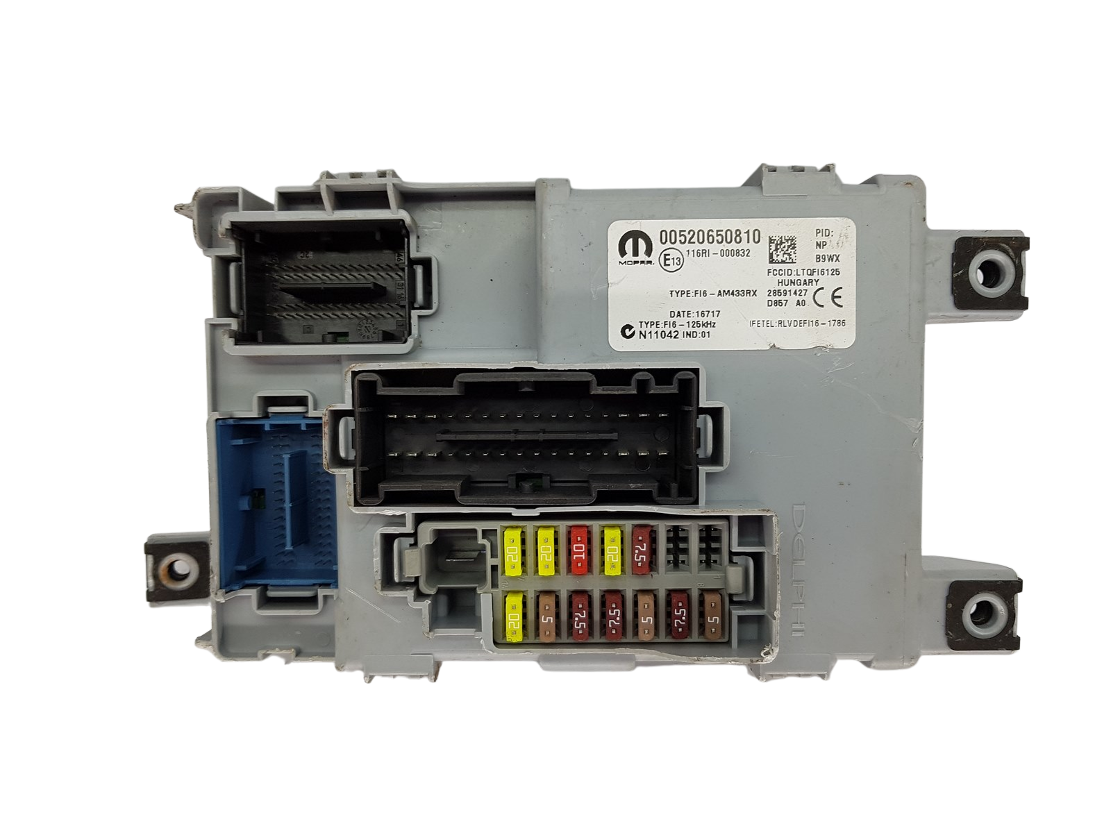 Styreenhed modul BSI Fiat 00520650810 28591427 Delphi main product photo