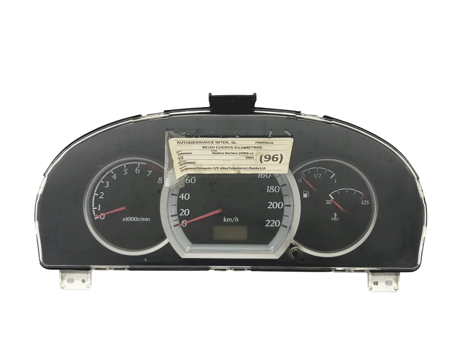 Omdrejningstæller Chevrolet Lacetti 96499003HM 57627 main product photo