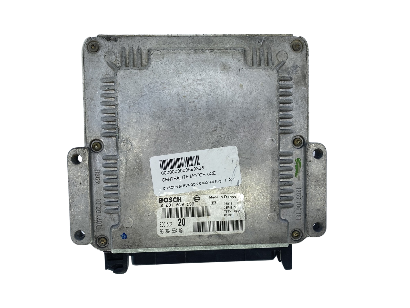 Styreenhed 0281010138 9636255480 26FM0136 PSA Bosch 63663 main product photo