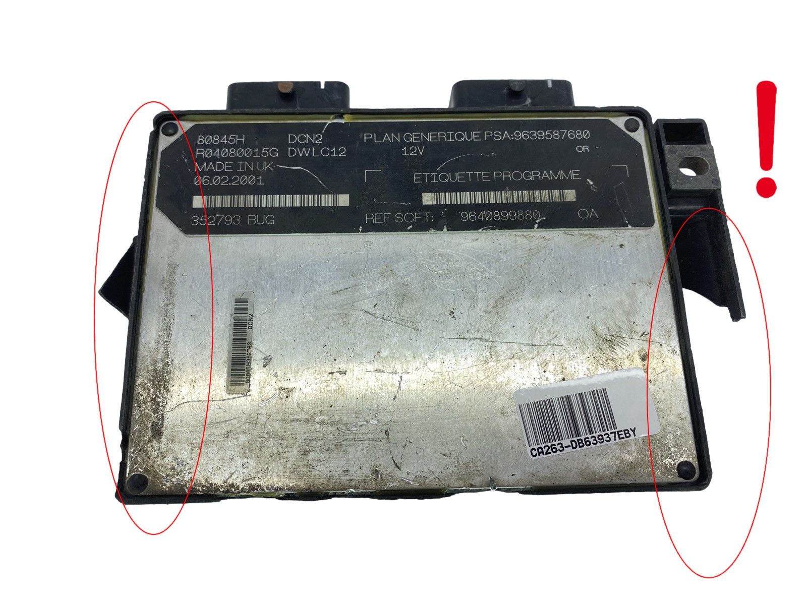 Styreenhed 9639587680 9640899880 R04080015G 80845H PSA Lucas 63937 main product photo