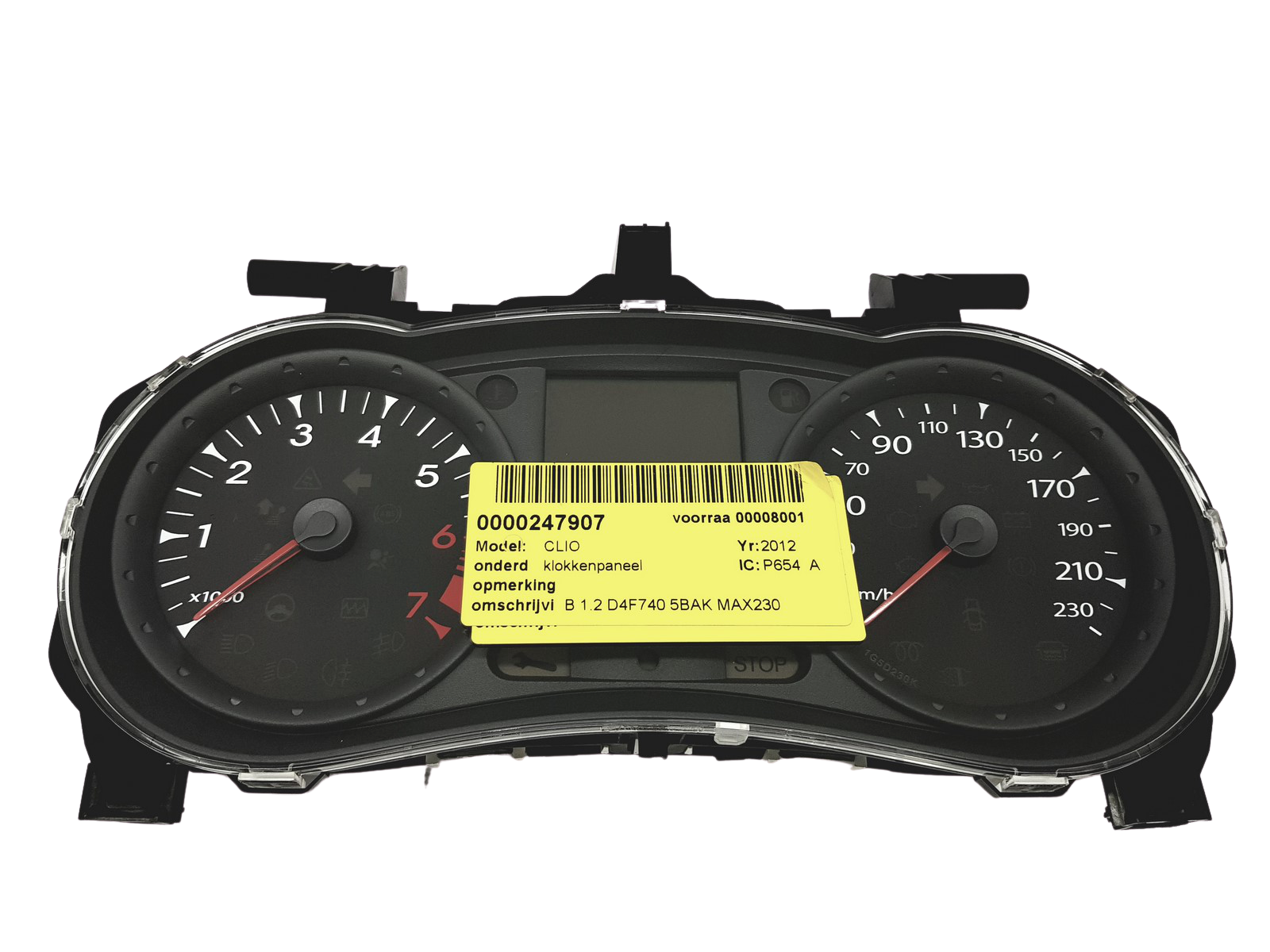 Omdrejningstæller Renault Clio 3 8201059899 A 31789 main product photo