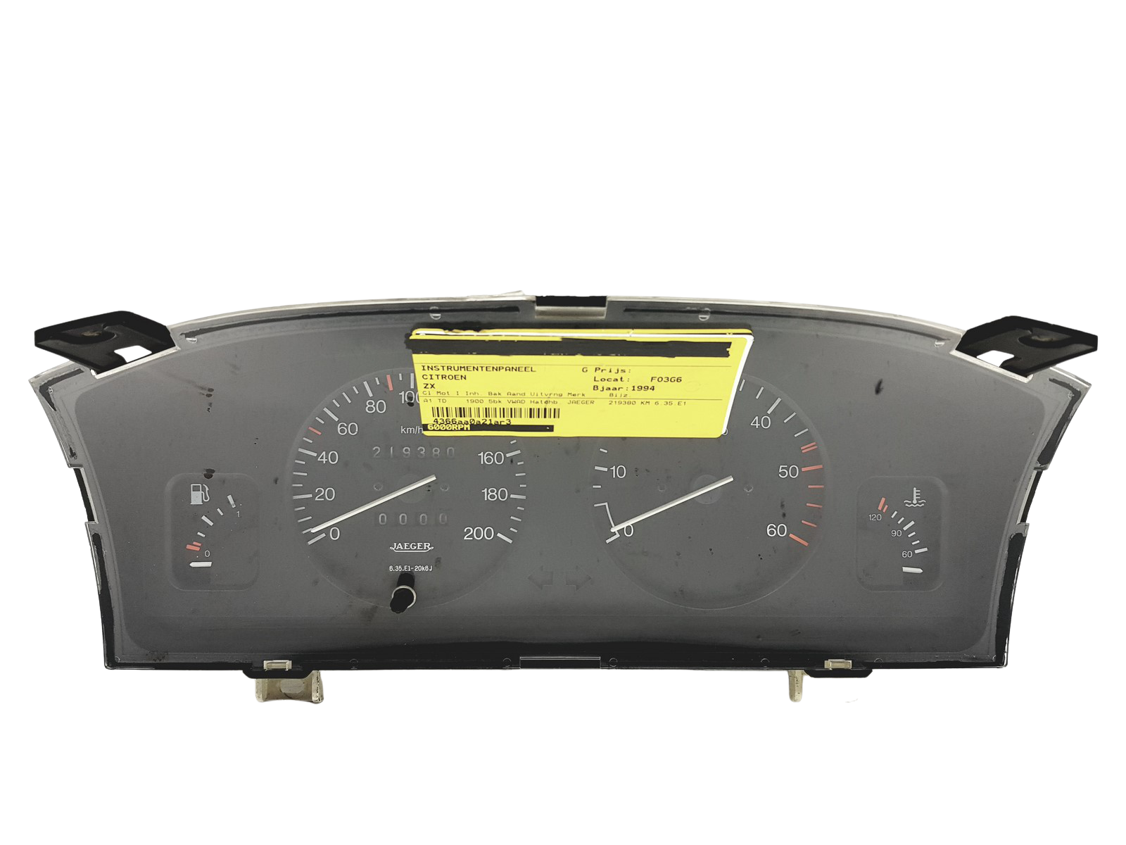 Omdrejningstæller Citroen ZX 9618510780 49685 main product photo