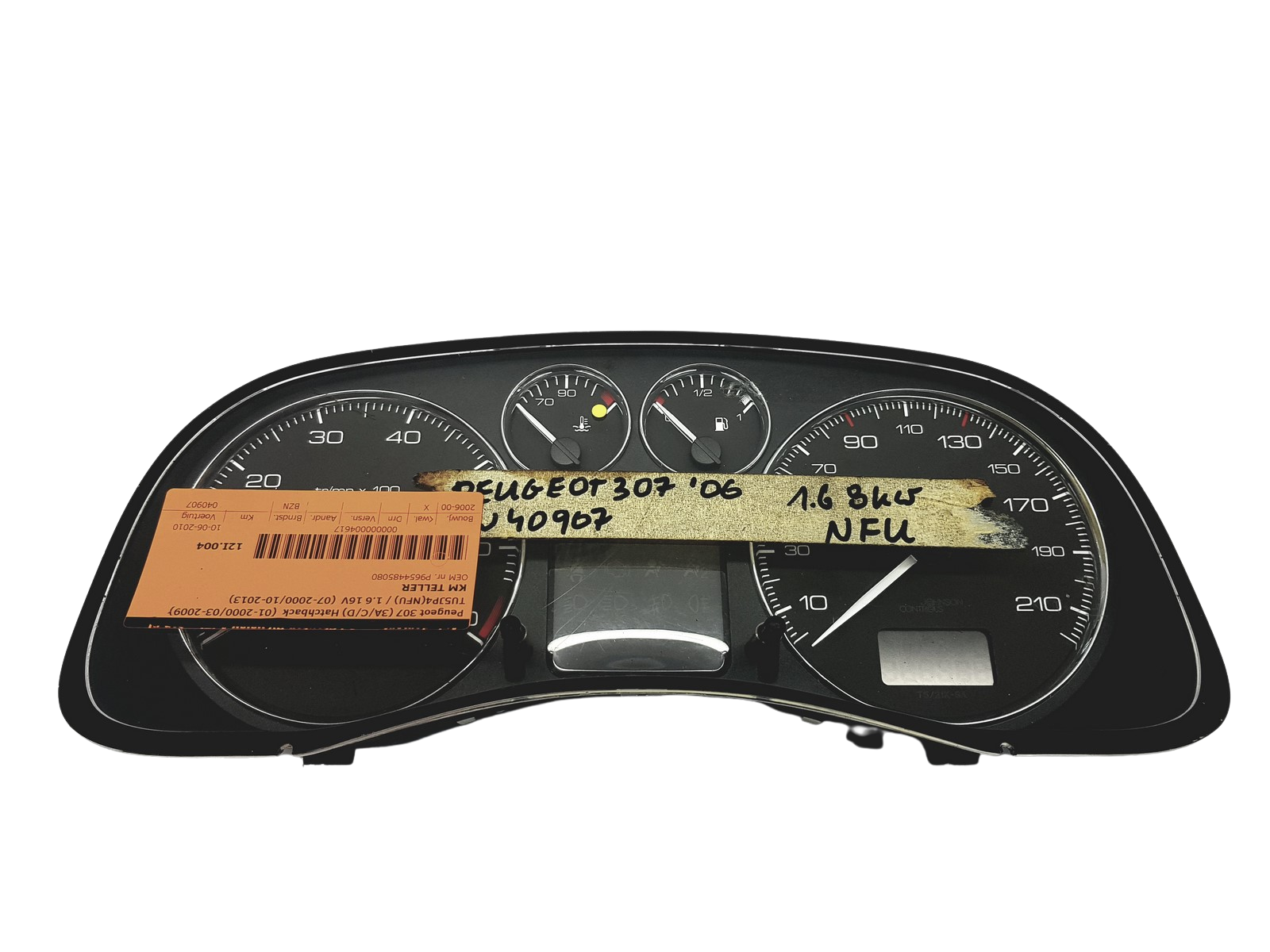 Omdrejningstæller Peugeot 307 9654485080 A01 53269 main product photo