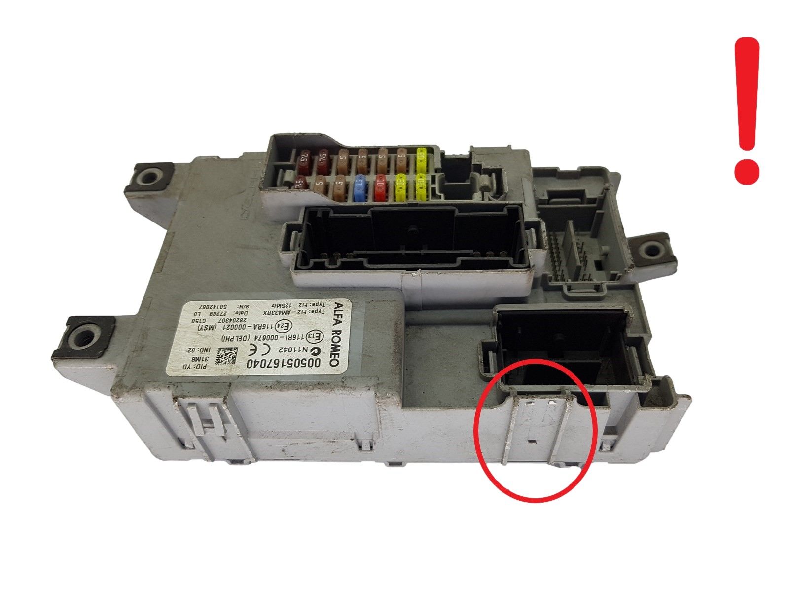 Styreenhed BSI 00505167040 28204307 Alfa Romeo Delphi 20430 main product photo