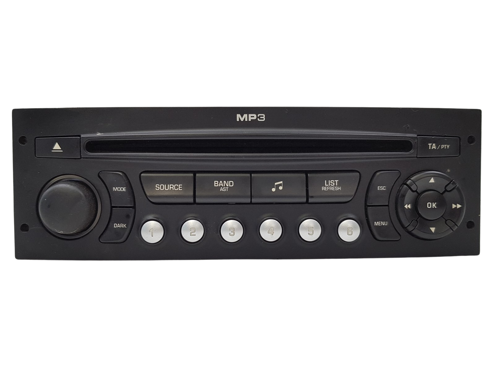 Radio Cd Mp3 Afspiller Citroen Peugeot 96633422XT main product photo