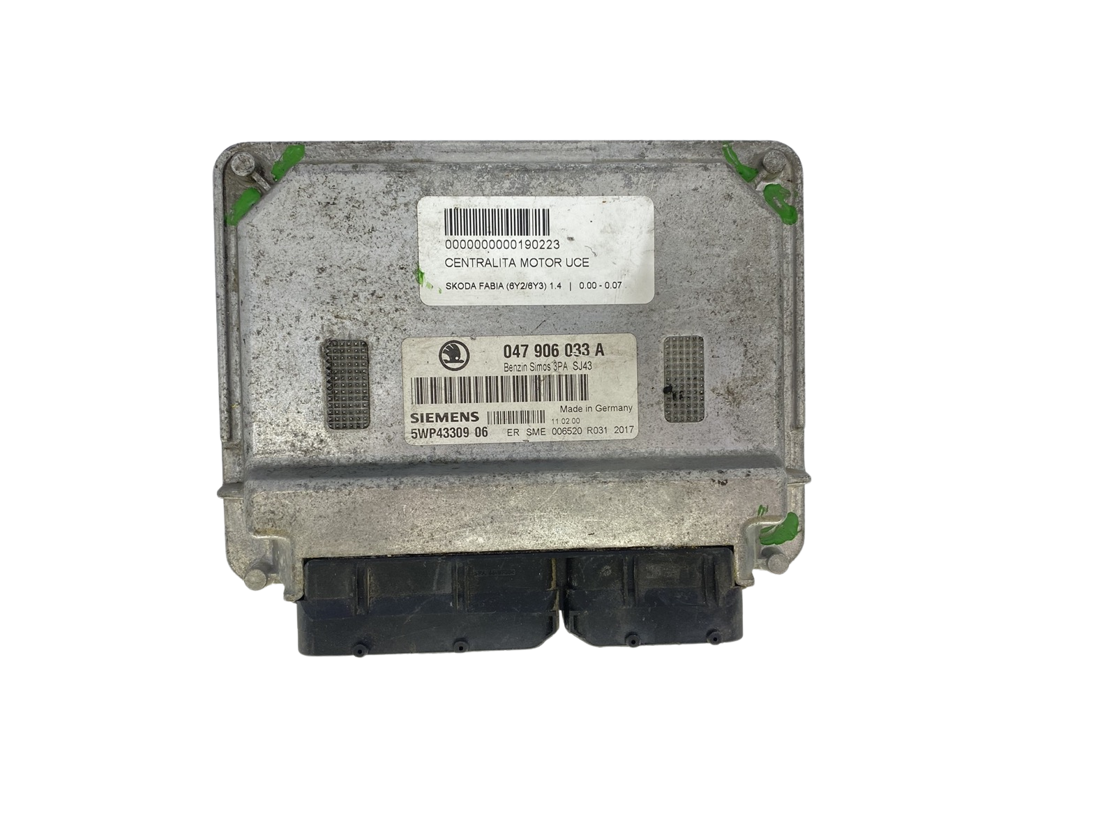 Styreenhed Skoda 047906033A 5WP43309 06 Siemens 60300 main product photo