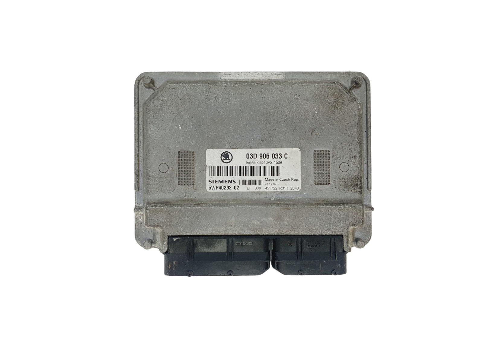 Styreenhed 03D906033C 5WP40292 02 Skoda Siemens 44972 main product photo