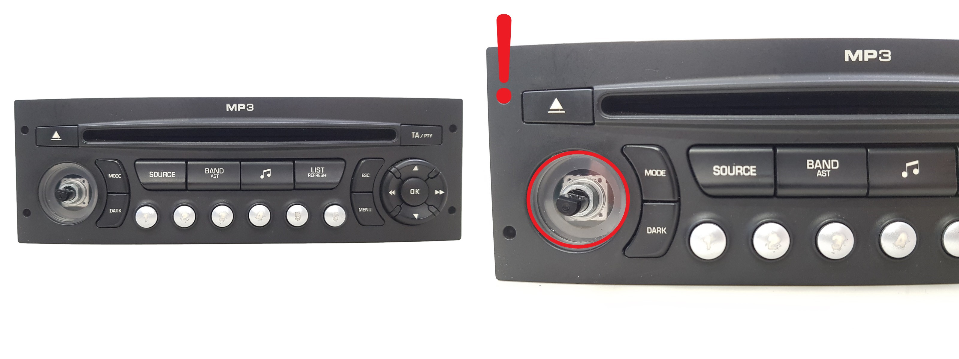 Radio Cd Mp3 Afspiller Citroen Peugeot 96633422XT A2C53119559 main product photo