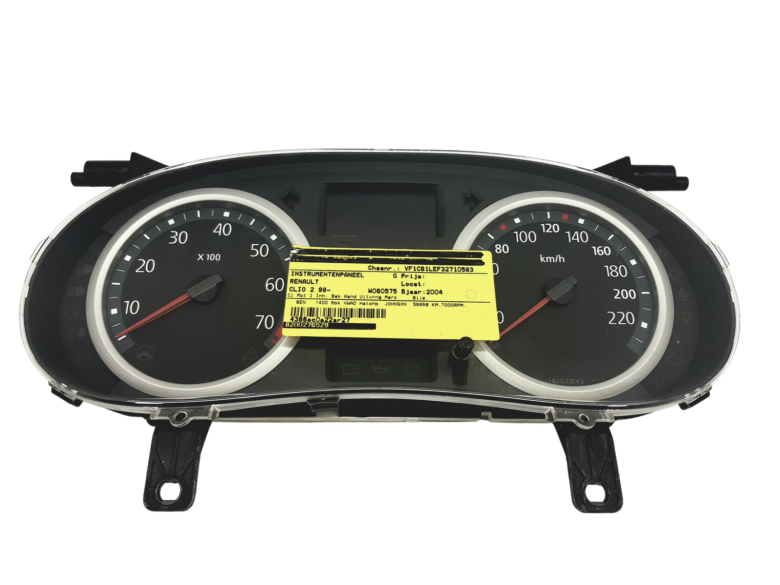 Omdrejningstæller Renault Clio 2 8200276529 A 49239 main product photo