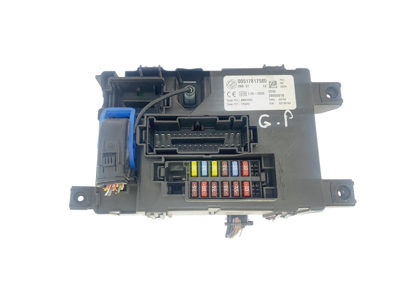 Sikringsboks Fiat 00517817580 28050016 Delphi 40067 main product photo