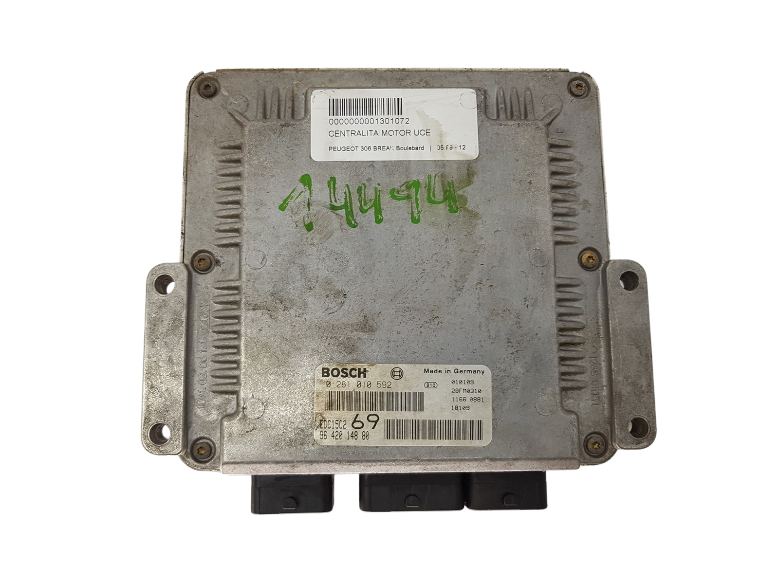 Styreenhed 0281010592 9642014880 28FM0310 PSA Bosch 3418 main product photo