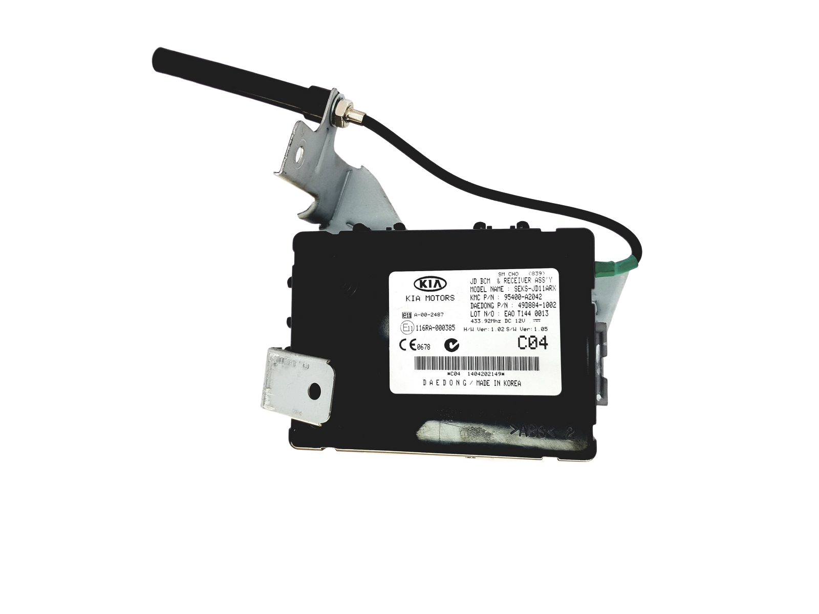 Styreenhed BCM 95400-A2042 116RA-000385 KIA main product photo