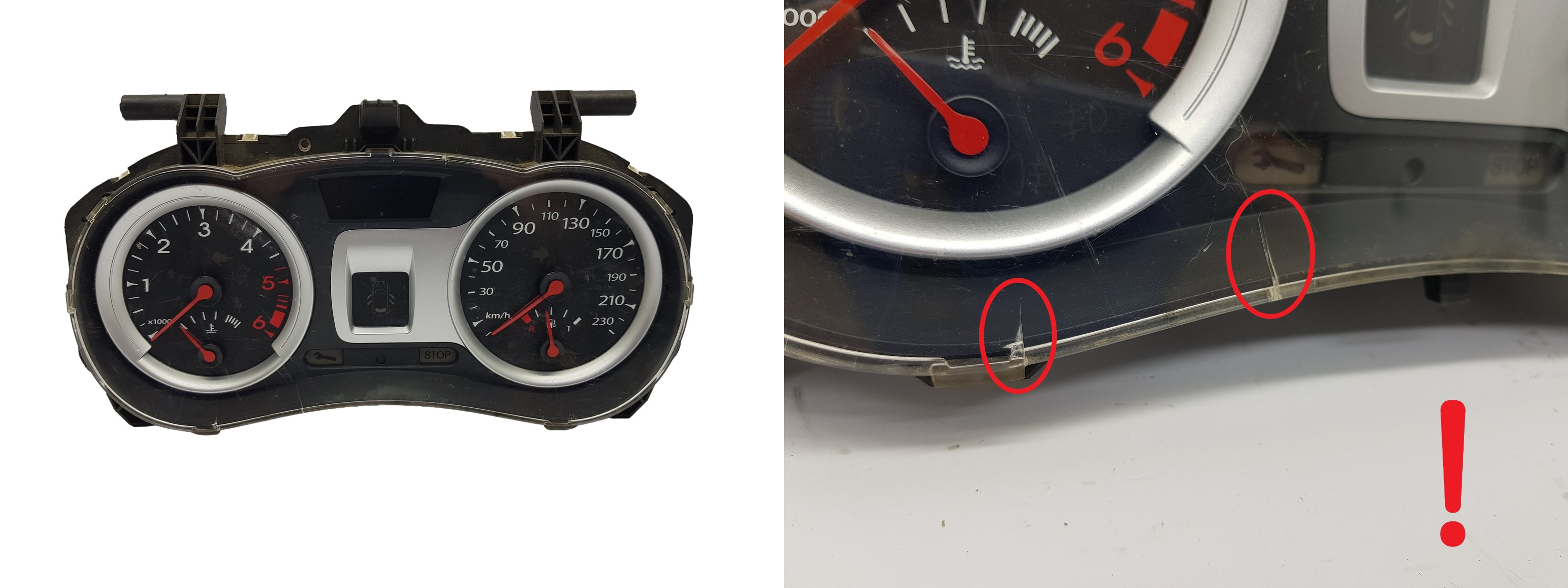 Omdrejningstæller Renault Clio 3 8201060299 A 1580 main product photo