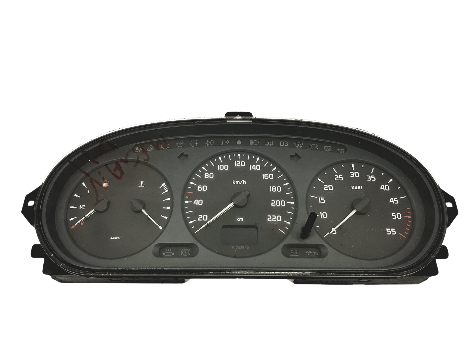 Omdrejningstæller Megane Scenic 21578161-2 21612792-4 59500 main product photo