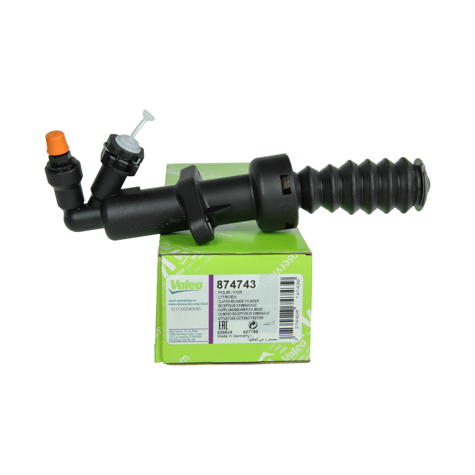 Koblingsslavecylinder 874743 2182A0 2182.A0 Citroen Peugeot Valeo main product photo
