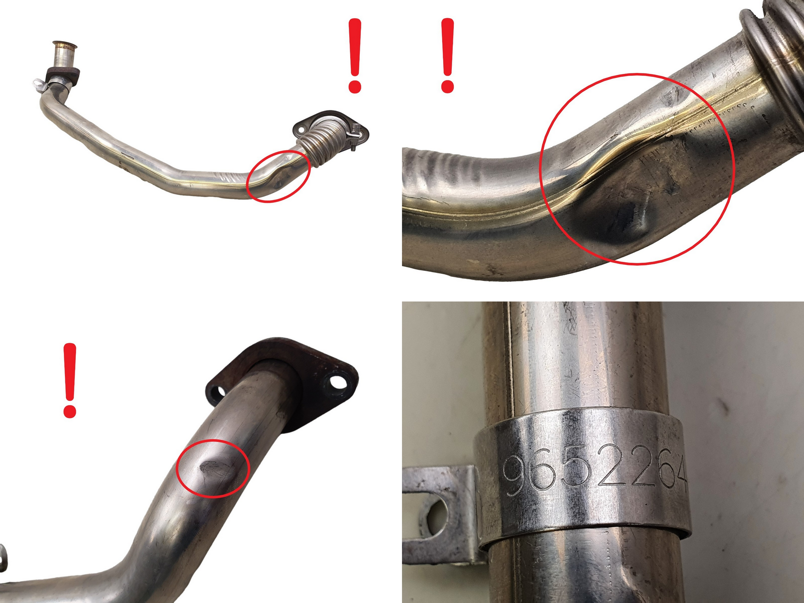 Egr Rør 161836 9652264880 2.0 HDI Citroen C5 Peugeot 407 S5 main product photo